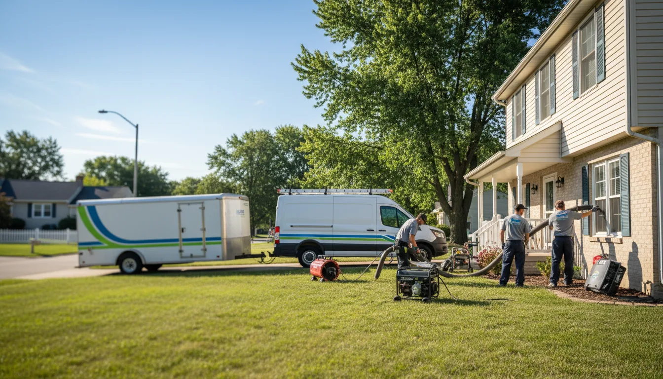 Flooded Basement Restoration And Cleanup With Repair in Adams, MN near me